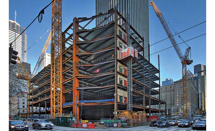 Erector Proves Speed Predictions for Radical Steel Frame of Seattle’s Rainier Square Tower