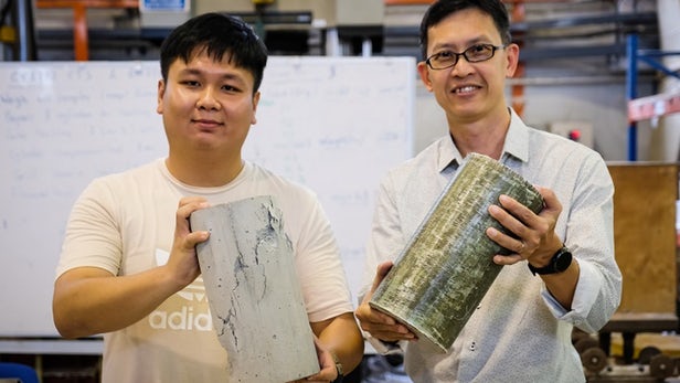 Light-Activated Wrap Designed to Fix Concrete Structures