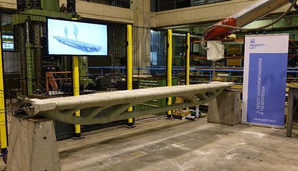 Researchers at Ghent University 3D Print Bridge with least Amount of Concrete