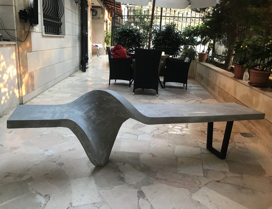 Badih Rameh’s Twisted Concrete Bench