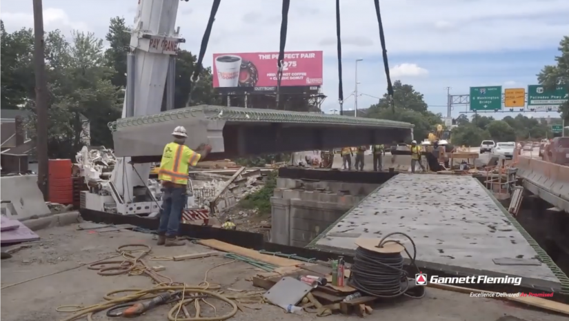 Time-lapse Captures Accelerated Reconstruction of N.J. Bridge