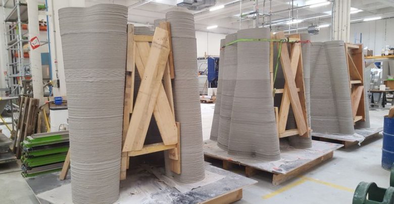 XTreeE 3D Printing 12-Meter-Tall Telecoms Towers that Plend into landscape