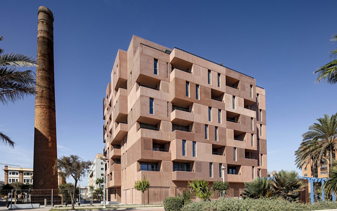 Muñoz Miranda Architects Designs Málaga Apartment Block to Appear "Sculpted From Clay