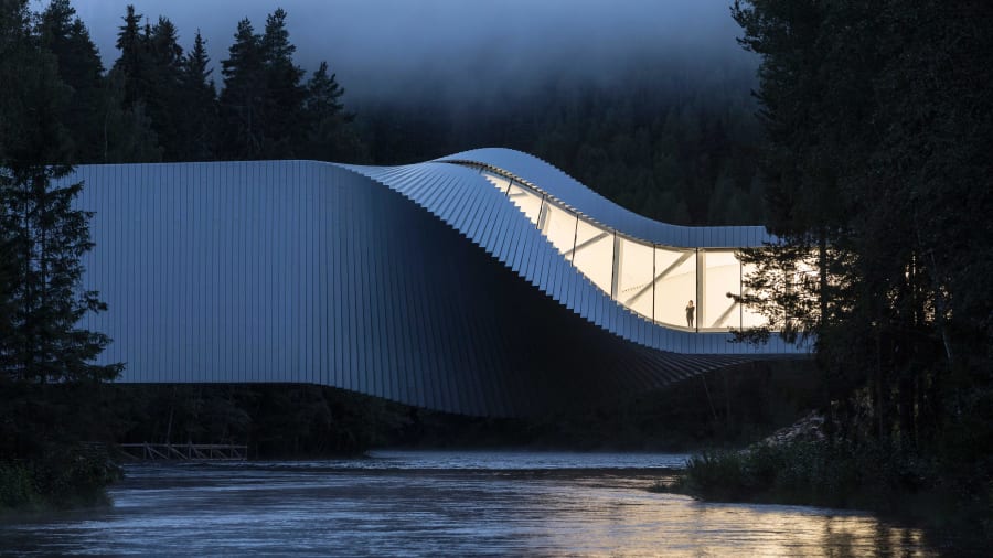 This Norwegian Bridge is also an Art Museum
