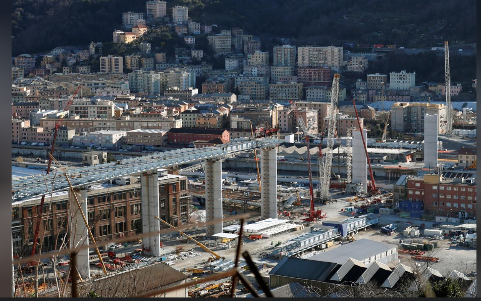 Engineers Working Around the Clock to Complete Genoa Bridge by Summer