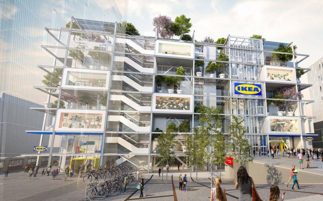 Ikea Plans Car-free Greenery-covered Store