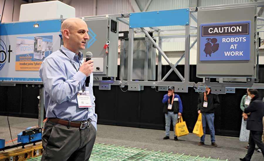 Rebar-Tying Robots Draw Crowds at World of Concrete
