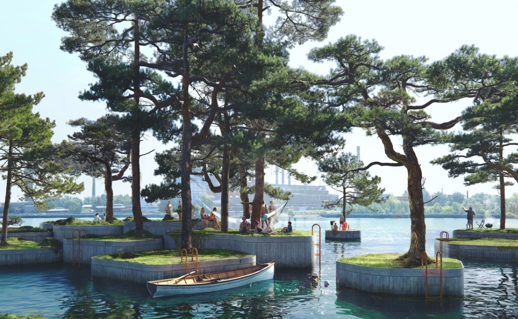 Greenery-covered “Parkipelago” Floated For Copenhagen