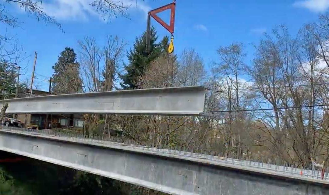 Concrete Girders Arrive at Peter Western Replacement Bridge Project
