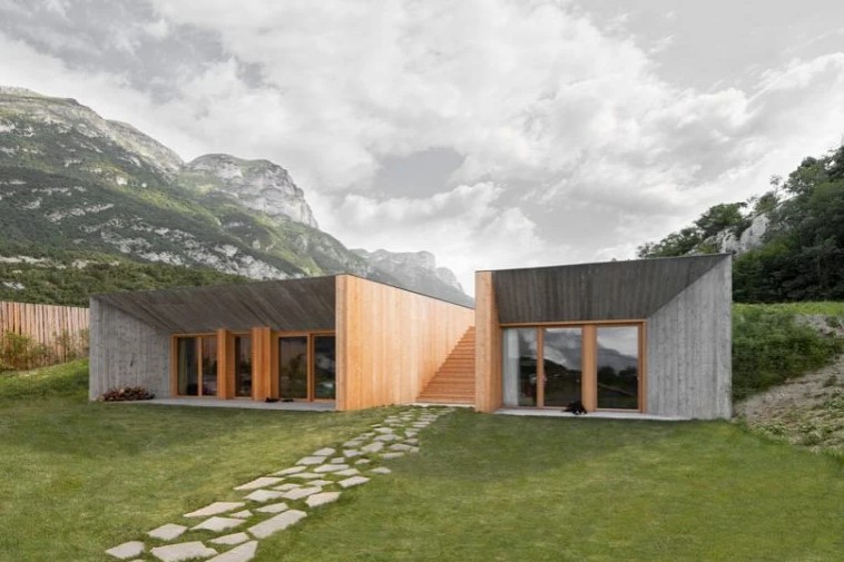 Larch Façades Clad Studio Raro’s Agritour Farmhouse in Trento, Italy