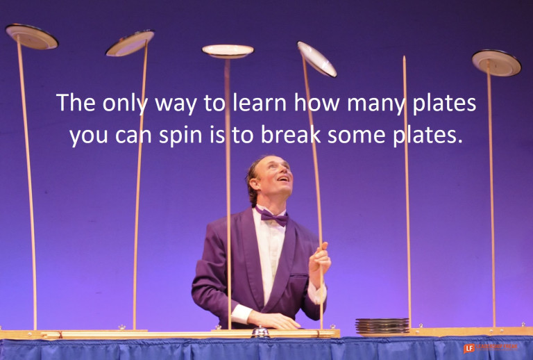 The Plate-drop Challenge How to Respond to Failure