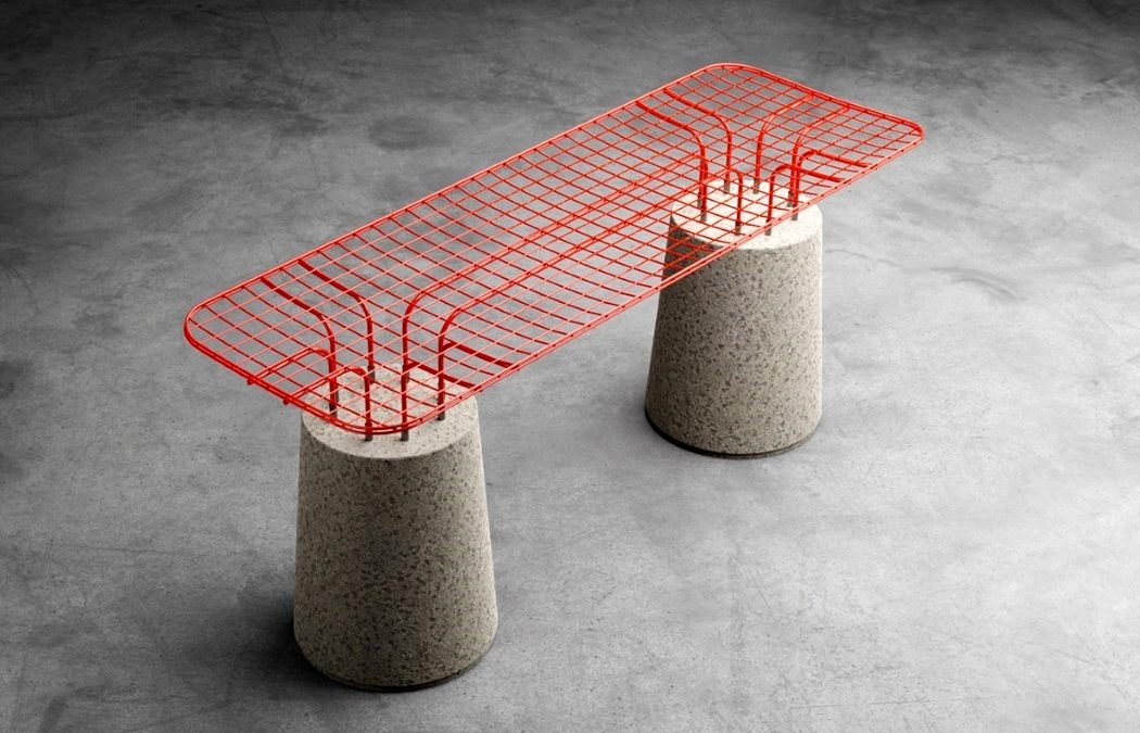 The Mesh Seating Combines Colorful Furniture Design With Brutalism