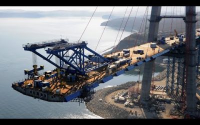 Amazing Modern Construction Technology To Complete The Longest Cable-Stayed Bridge In The World