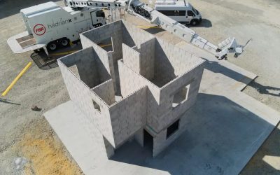 Robotic Construction: Block-laying Robot Hadrian X  Builds First Two-storey Hous
