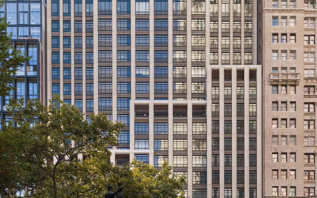 COOKFOX’s 25 Park Row joins Lower Manhattan with fluted Concrete and Dramatic Massing