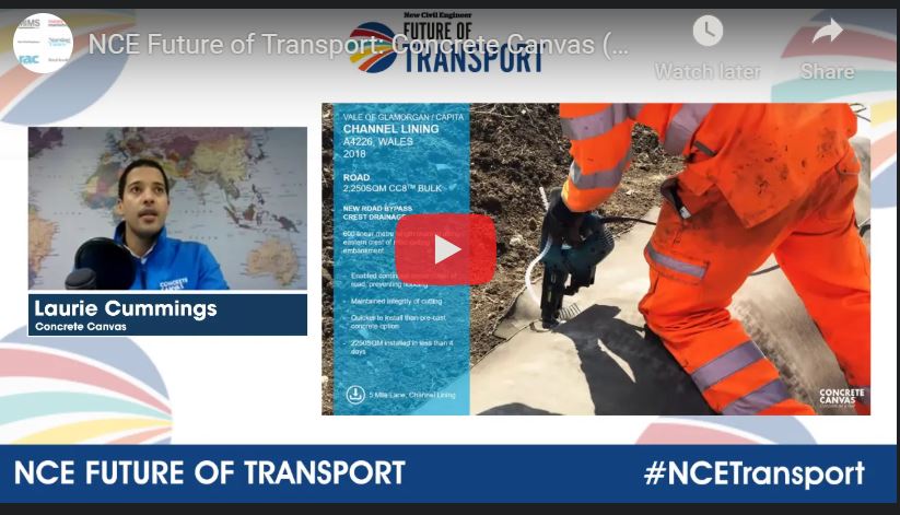 Geosynthetic Cementitious Composite Mats (GCCM) :  Learn How Concrete technology can Increase Resilience while Reducing Carbon