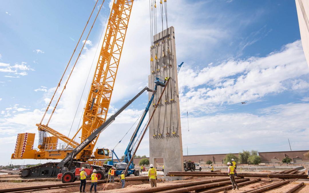 Nation’s Heaviest Concrete Tilt Panels Erected at Northrop Grumman in Gilbert