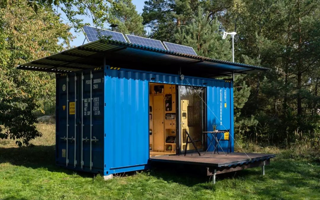 Off-grid container-based home is tiny in size and cost