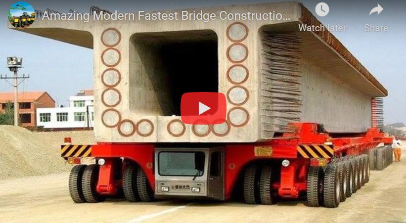 Amazing Modern Fastest Bridge Construction Method