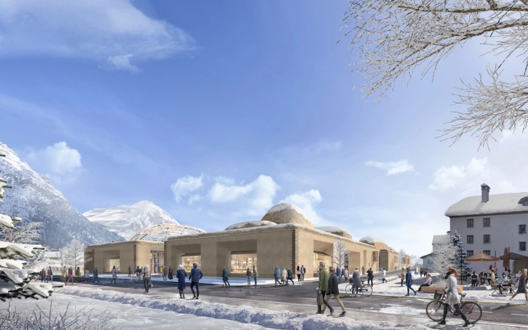 Energy Efficient Innovation Center Inspired by Alpine Landscape