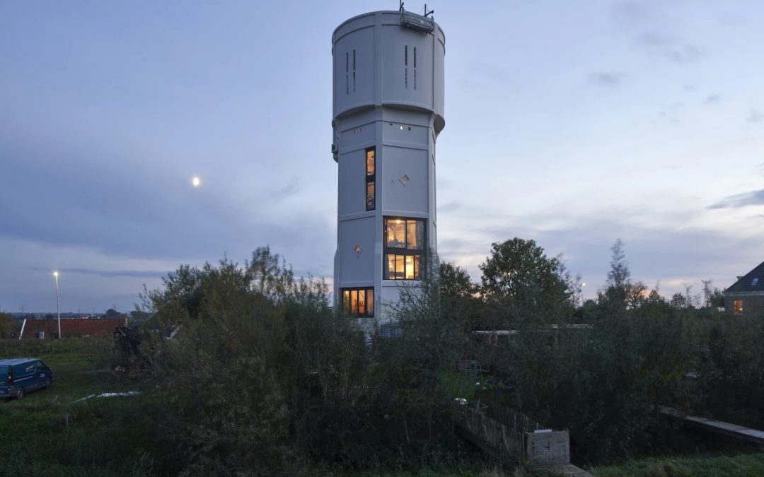 Childhood Dream Realized as Disused Water Tower Becomes Family Home