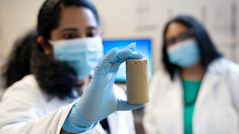 Reserchers in University of British Columbia Study on Using Wate Products in Road Constructin Projects.jpg