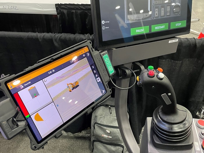 Excavator Software Trains Operators on a Tablet