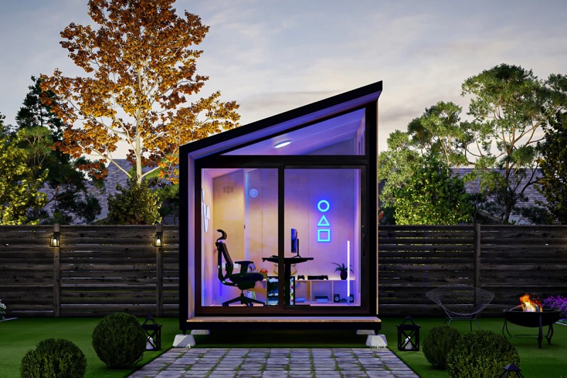 Tiny Pod Backyard Office, Art studio or Guest Room Can be Built in a Day