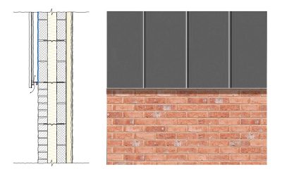 How to Transition From Rainscreen Cladding to Brick