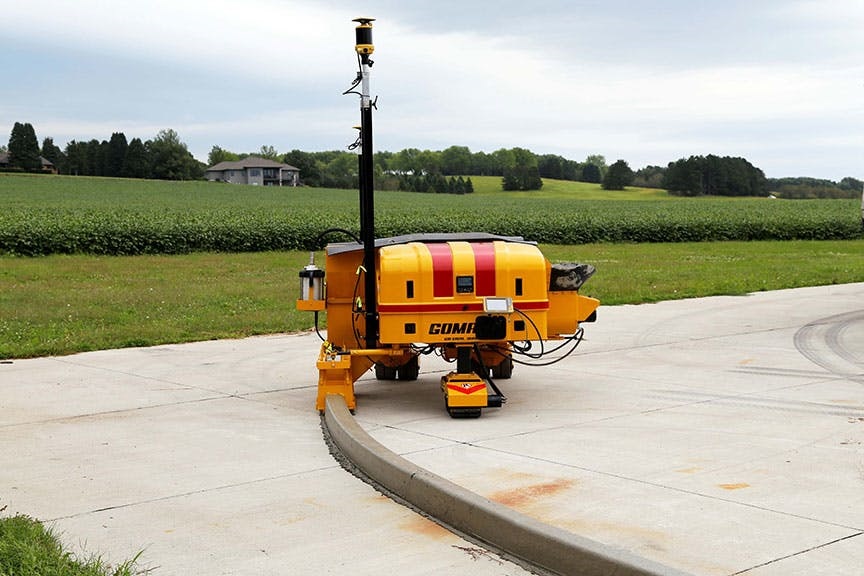 Curb Paver Powered by Electricity