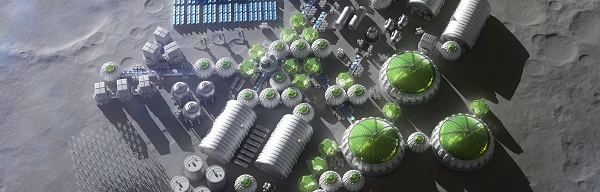 Futures Moon Cities could Look Like Bouncy Houses